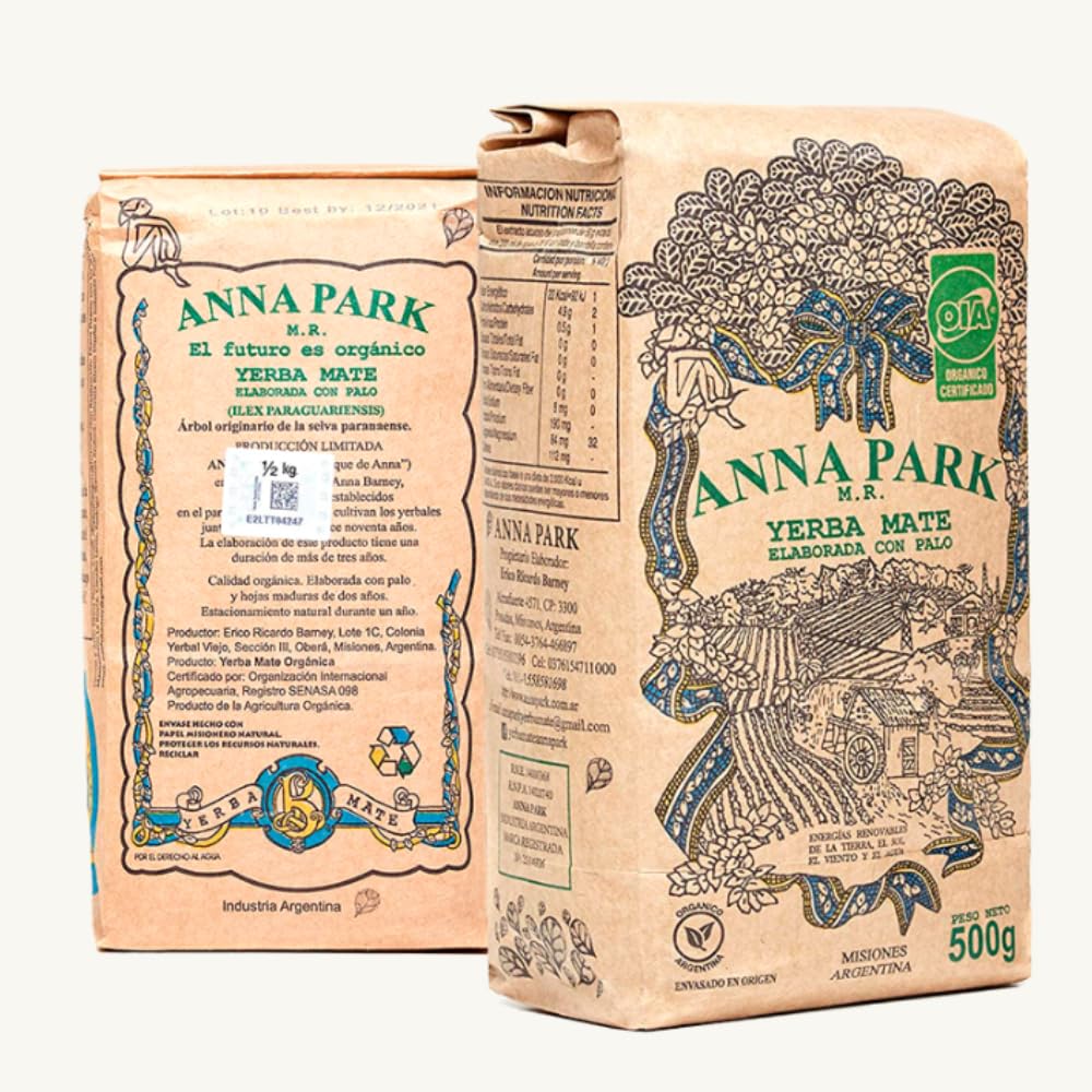 Anna Park Yerba Mate organic packaging showcases purity and sustainability