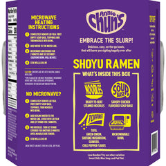 Annie Chun's Ramen Soup Bowl Shoyu ingredients panel signals quality components for flavorful broth.