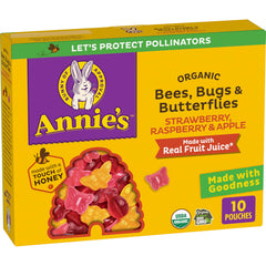 Annie's Bees Bugs Butterflies snacks pack front for kid-friendly fun