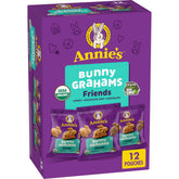 Annie's Bunny Grahams chocolate chip pouch for kid-friendly lunches.