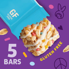 Colorful bits and drizzle on Birthday Cake bars appeal to kids.