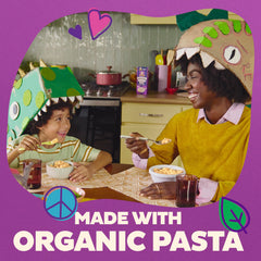 Annie's Macaroni and Classic Cheddar serving bowl presents a creamy, ready-to-serve dish.