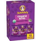 Annie's Organic Chocolate Chip Cookie Bites pack for lunchboxes