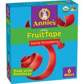 Annie's Organic Fruit Tape Swirly Strawberry box ready for lunchboxes.