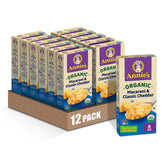 Annie's Organic Macaroni and Classic Cheddar box front — quick weeknight dinner option