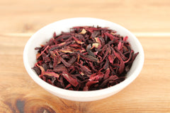 Anthony's Hibiscus flowers in bowl aromatic potpourri for scent.