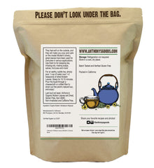 Anthony's Organic Mullein Leaves batch-tested gluten free for gluten-sensitive use.