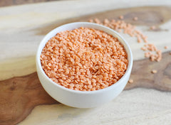 Anthony's Organic Split Red Lentils cooking in pot for quick meal prep