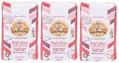 Antimo Caputo 00 flour three-pack front view for authentic pizza dough.
