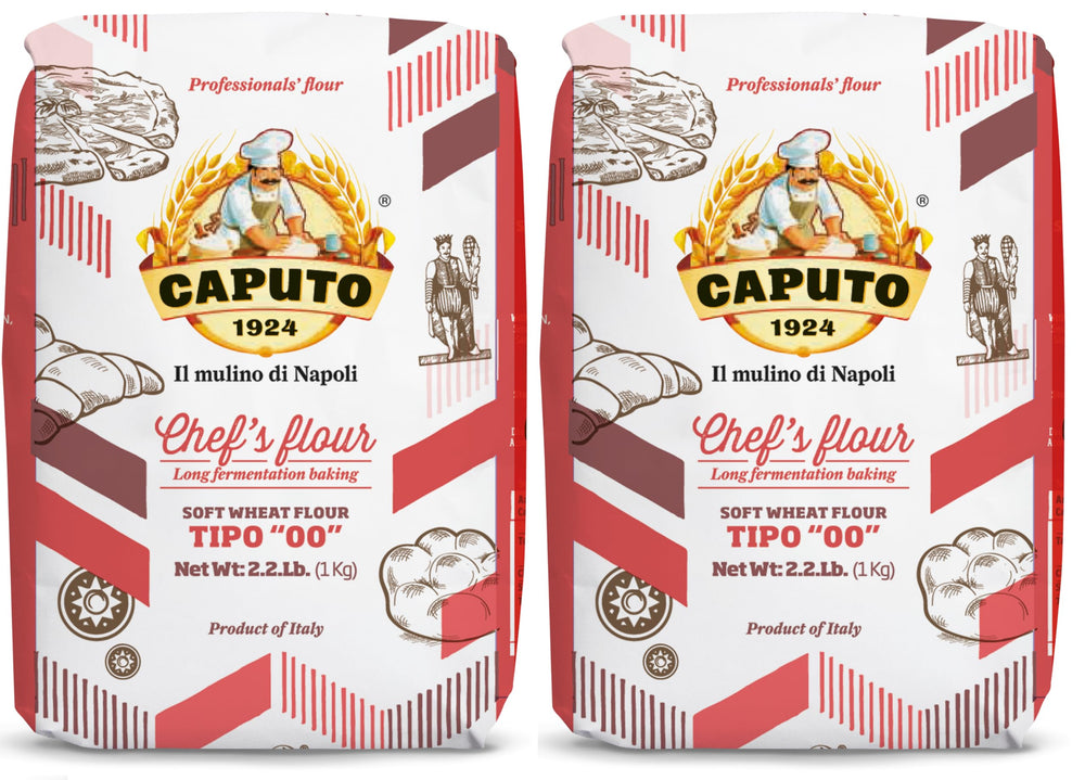 Antimo Caputo Chef's Flour 2.2 lb packs ideal for authentic pizza dough at home