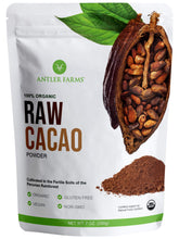 Antler Farms Raw Cacao Powder canister front—100% pure cacao for baking and smoothies