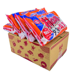 Peanuts visible in each cracker highlight nutty crunch from Kameda Seika.