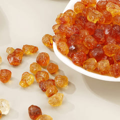 APEACHGIRL Yunnan Peach Gum uniform-size pieces for even soaking.