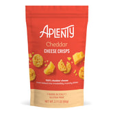 Aplenty cheddar cheese crisps bites – oven-baked crunch for savory on-the-go snacking
