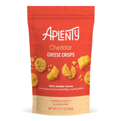 Aplenty cheddar cheese crisps bites – oven-baked crunch for savory on-the-go snacking