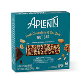 Aplenty dark chocolate and sea salt nut bar wrap showing convenient on-the-go snack