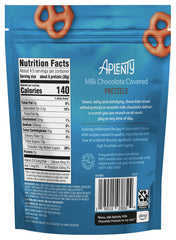 Aplenty Milk Chocolate Pretzels plated for sharing with a glossy finish and inviting texture.