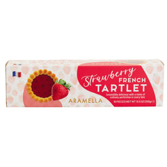 Aramella French Strawberry Tartlets with crisp butter crust, ideal for entertaining.