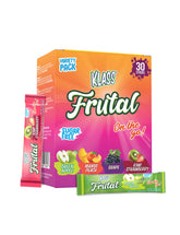 Arbol Frutal Klass Frutal green apple stick dissolving in water for a crisp, low-calorie sip.