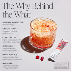 Arbonne Energy Sticks highlighting caffeine from guarana and green tea for clean alertness.