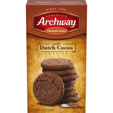 Archway Dutch Cocoa Cookies soft 8-75 oz box showing rich chocolate and tender bite