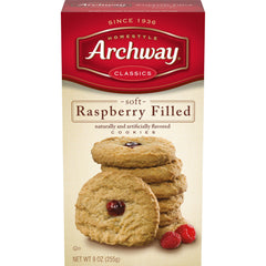 Archway Raspberry Filled Cookies box ready for a snack