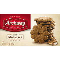 Archway soft molasses cookies close-up texture, chewy bite with cinnamon warmth