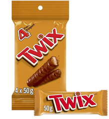 ARILON TWIX packaging four-pack emphasizes freshness and easy sharing