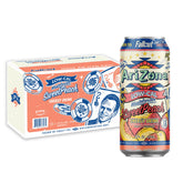 Arizona Fallout low-calorie peach green tea can with 190 mg caffeine