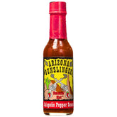 Arizona Gunslinger red jalapeño bottle adds bold flavor to meals.
