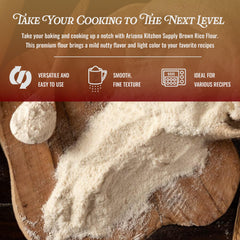 Arizona Kitchen Supply brown rice flour used as a coating for fish or chicken