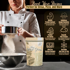 ARIZONA KITCHEN SUPPLY Vital Wheat Gluten on seitan dough demonstrating hearty plant based protein.