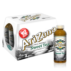 AriZona Southern Style Sweet Tea bottle on a sunny day, refreshing flavor.