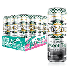 Arizona Sweet Tea big can 22 oz pack 12, front view, classic refreshment for gatherings
