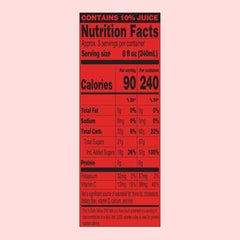 AriZona Watermelon Juice Cocktail poured into glass for refreshing moment