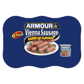 Armour Star Barbecue Vienna Sausage pack of six cans ready to stock your pantry.