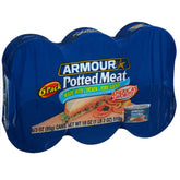 Armour Star Potted Meat can front, ready-to-eat protein.