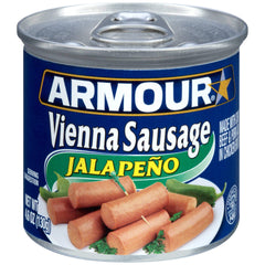 Armour Star Vienna Sausage Jalapeno pack-24, ready-to-eat snack for on-the-go