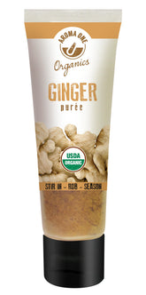 Aroma One Ginger Puree Paste tube close-up ready to flavor meals