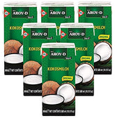 Aroy-D Coconut Milk carton six-pack ready for curries and desserts