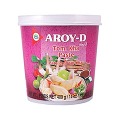 Aroy-D Tom Kha paste jar – authentic flavors for quick, creamy coconut soup