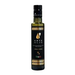 ArteOlio Prezioso olive oil bottle on a counter, ideal for everyday cooking and finishing dishes.
