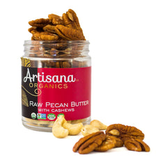 Artisana Pecan Butter small-batch process showing temperature control to preserve nutrients.