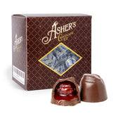 Asher's Chocolates sugar-free cherry cordials in an elegant gift box, ideal for mindful gifting.