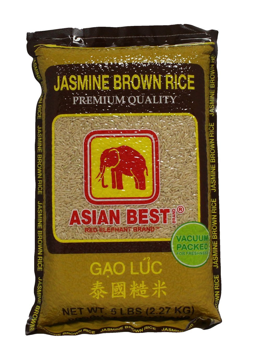 Asian Best Jasmine Brown Rice pack, premium non-polished grains for fiber-rich meals.