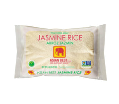 Asian Best Jasmine Rice 5lb bag, resealable packaging for easy pantry storage