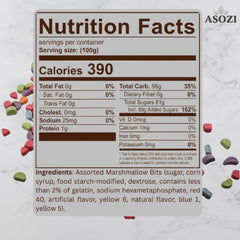 ASOZI mini marshmallow toppings enhance hot cocoa with color and texture.