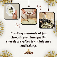 ASOZI melts mold-ready for chocolates and decorative dessert shapes.
