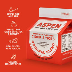 Spiced cider setup invites warm aromas with Aspen Mulling Original Blend