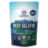Aspen Naturals beef gelatin powder poured for silky sauces